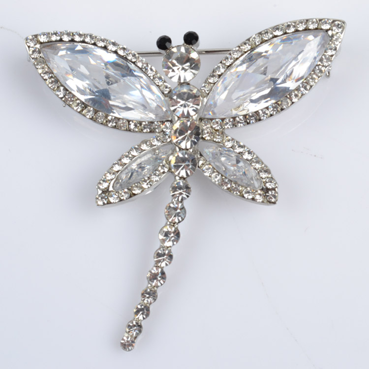 Brooch with rhinestone