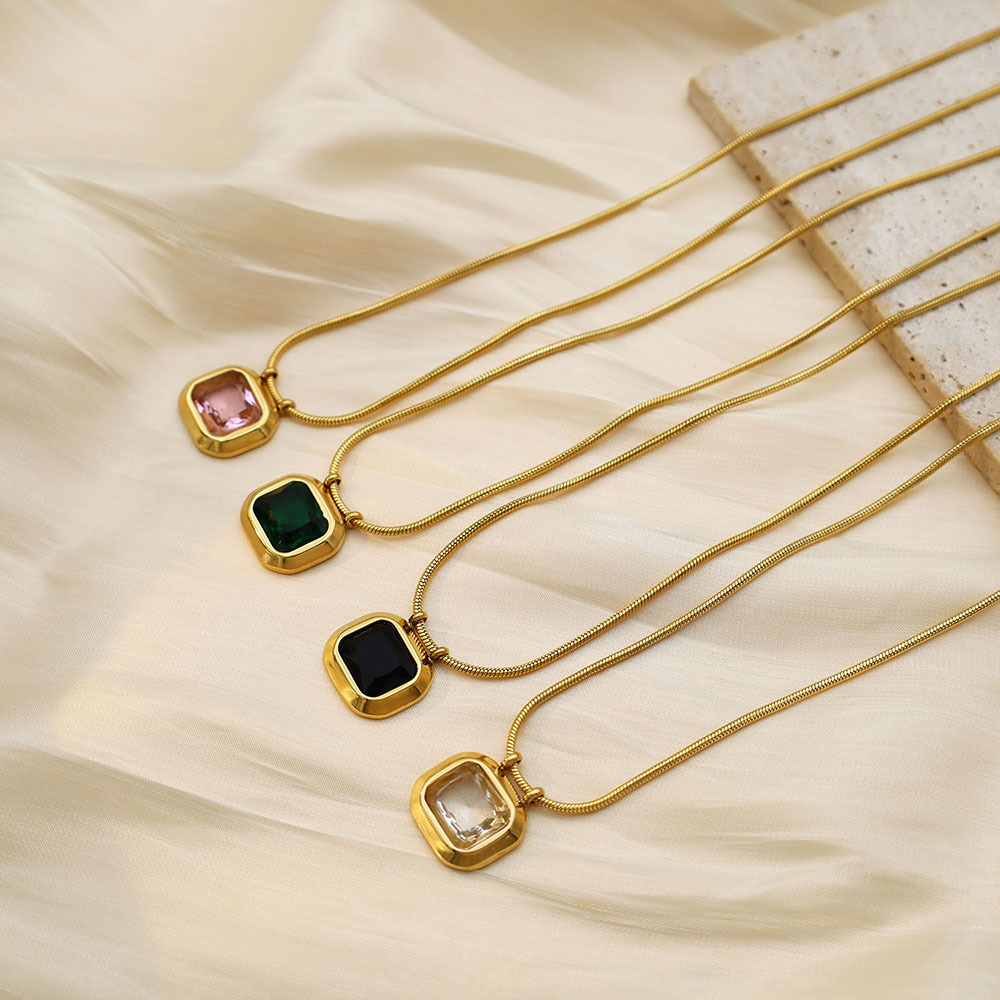 Colorful Zircon Necklace