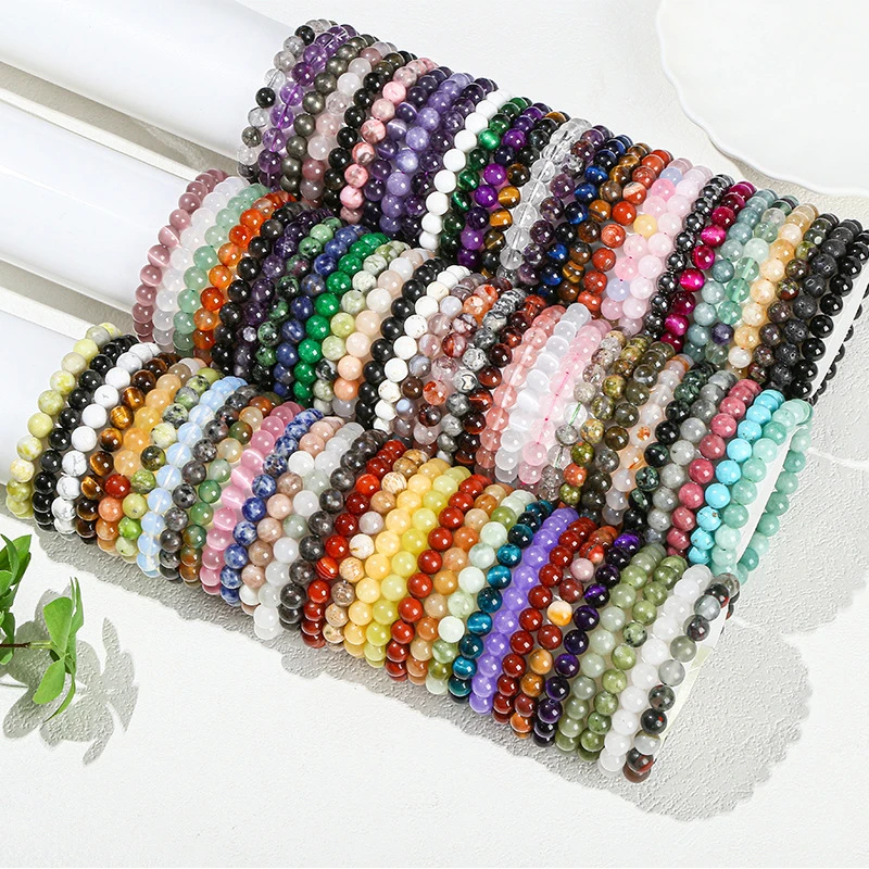 Customizable 6mm-10mm Beads Wholesale Healing Crystals Natural Crystal Beads High Quality Amethyst B