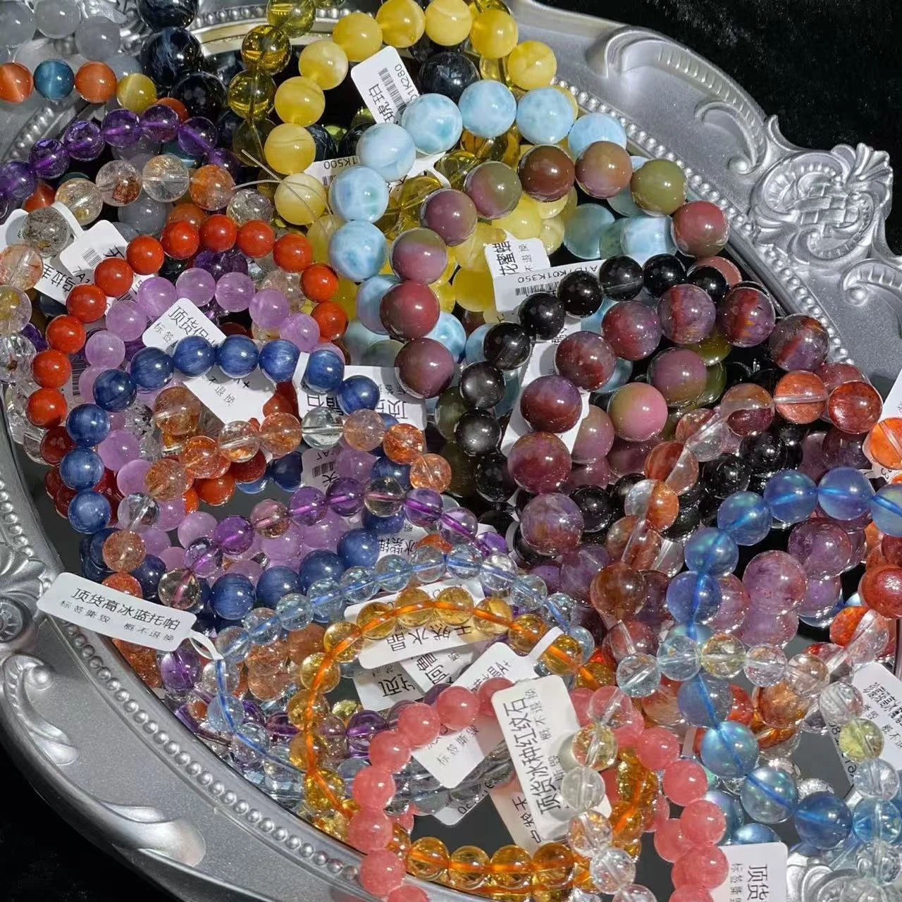 Custom jewelry from design Wholesale Natural Crystal Lapis Lazuill Bead Bracelets