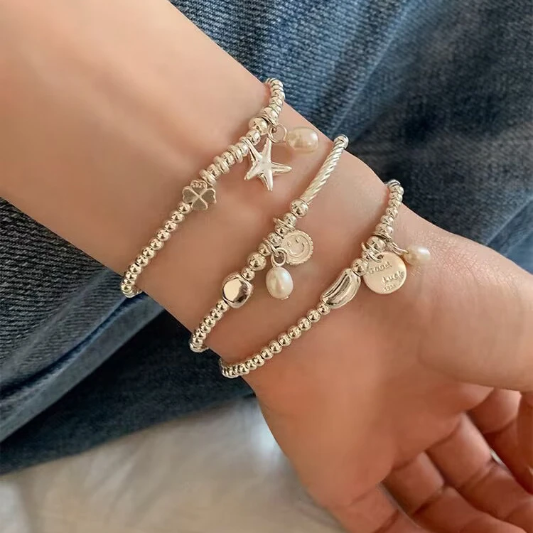 Custom 925 silver jewelry supplier Fashion Bracelet Star Bracelet