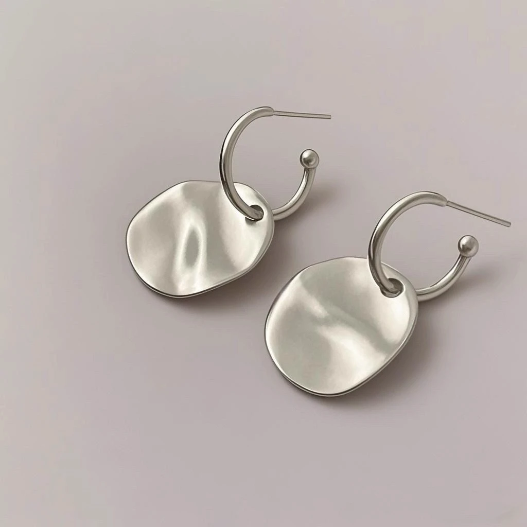 Custom 925 silver jewelry manufacturer Hoop Earrings Women Individualistic Fashion Jewelry